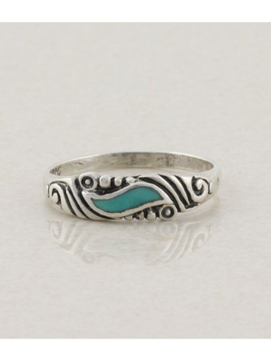 Unbranded Jewelry - Sterling Silver Turquoise Band Ring Size 9 1/4